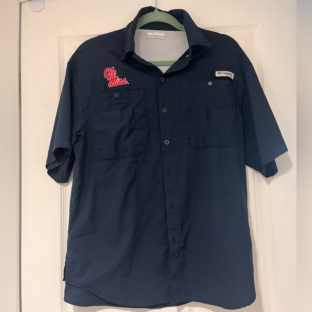 Columbia PFG Ole Miss Fishing Shirt